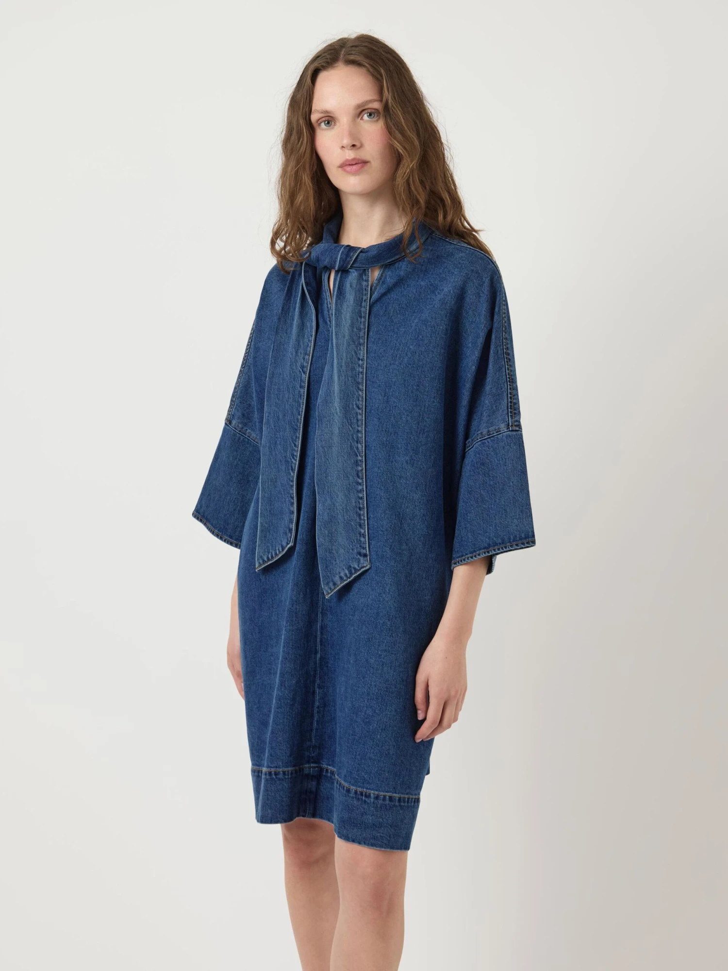 YASLIRA 3/4 DENIM JURK 3 YASLIRA 3/4 DENIM JURK