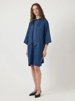 YASLIRA 3/4 DENIM JURK 11 YASLIRA 3/4 DENIM JURK -YAS Kleding Winkel 26039245 MediumBlueDenim 005
