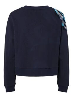 YASBLUGA MET DECORATIE SWEATSHIRT -YAS Kleding Winkel 26039247 NavyBlazer 1231919 002