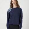 YASBLUGA MET DECORATIE SWEATSHIRT -YAS Kleding Winkel 26039247 NavyBlazer 1231919 003