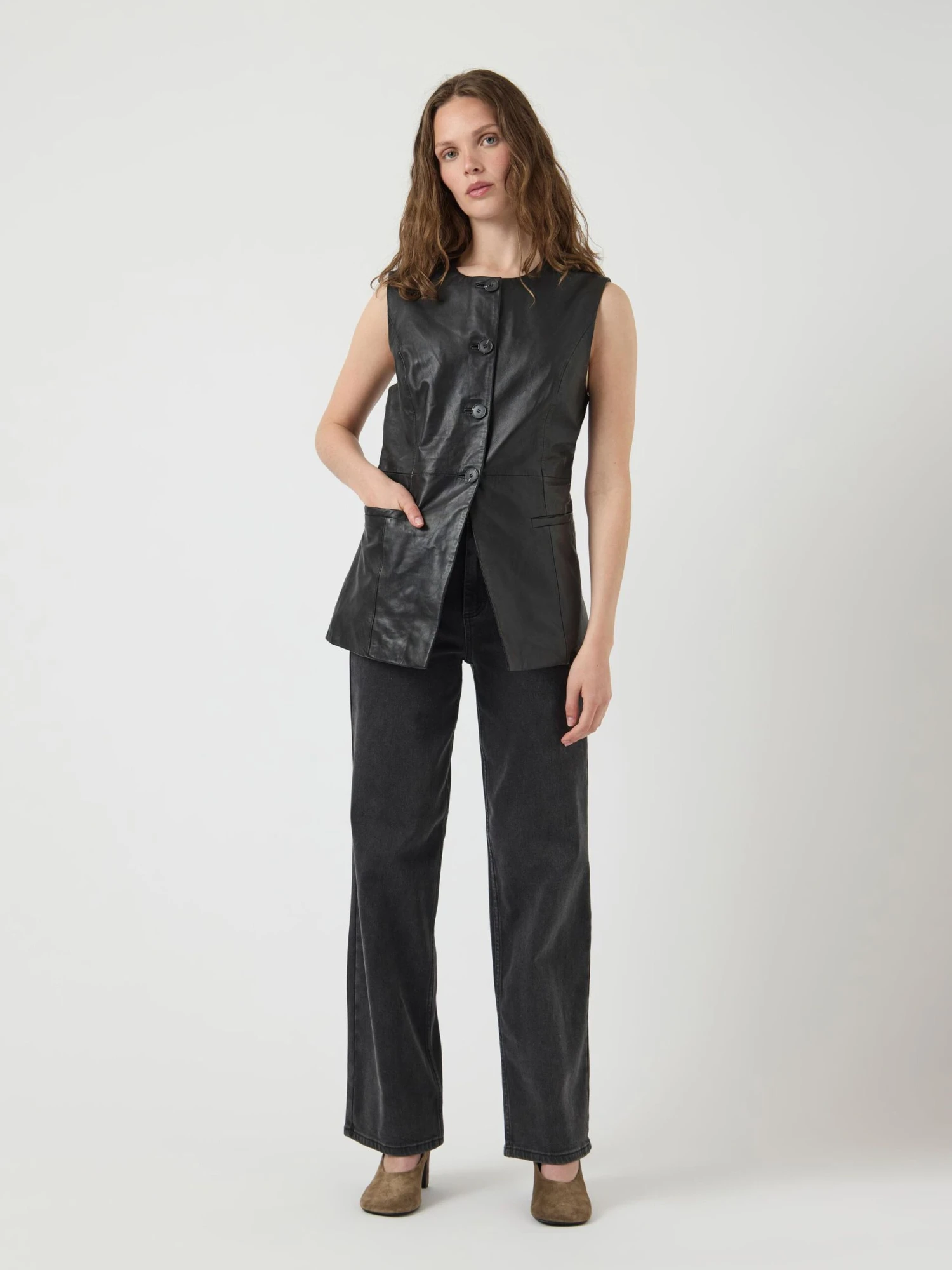 YASVERA LEER GILET 7 YASVERA LEER GILET - Afbeelding 5