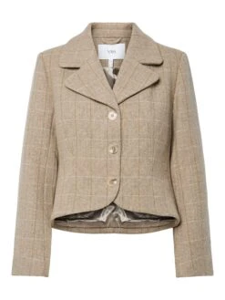 YASTHELA WOLMIX KORT JAS 12 YASTHELA WOLMIX KORT JAS -YAS Kleding Winkel 26039343 TaupeGray 1235510 001