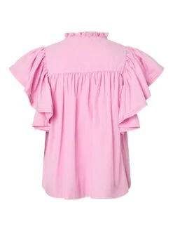 YASLUERA SHIRT MET KORTE MOUWEN -YAS Kleding Winkel 26039620 Bonbon 002