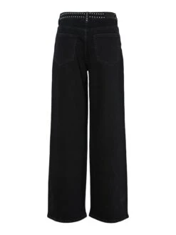 YASNOELLE HW STUDS JEANS 15 YASNOELLE HW STUDS JEANS -YAS Kleding Winkel 26039662 DarkGreyDenim 002