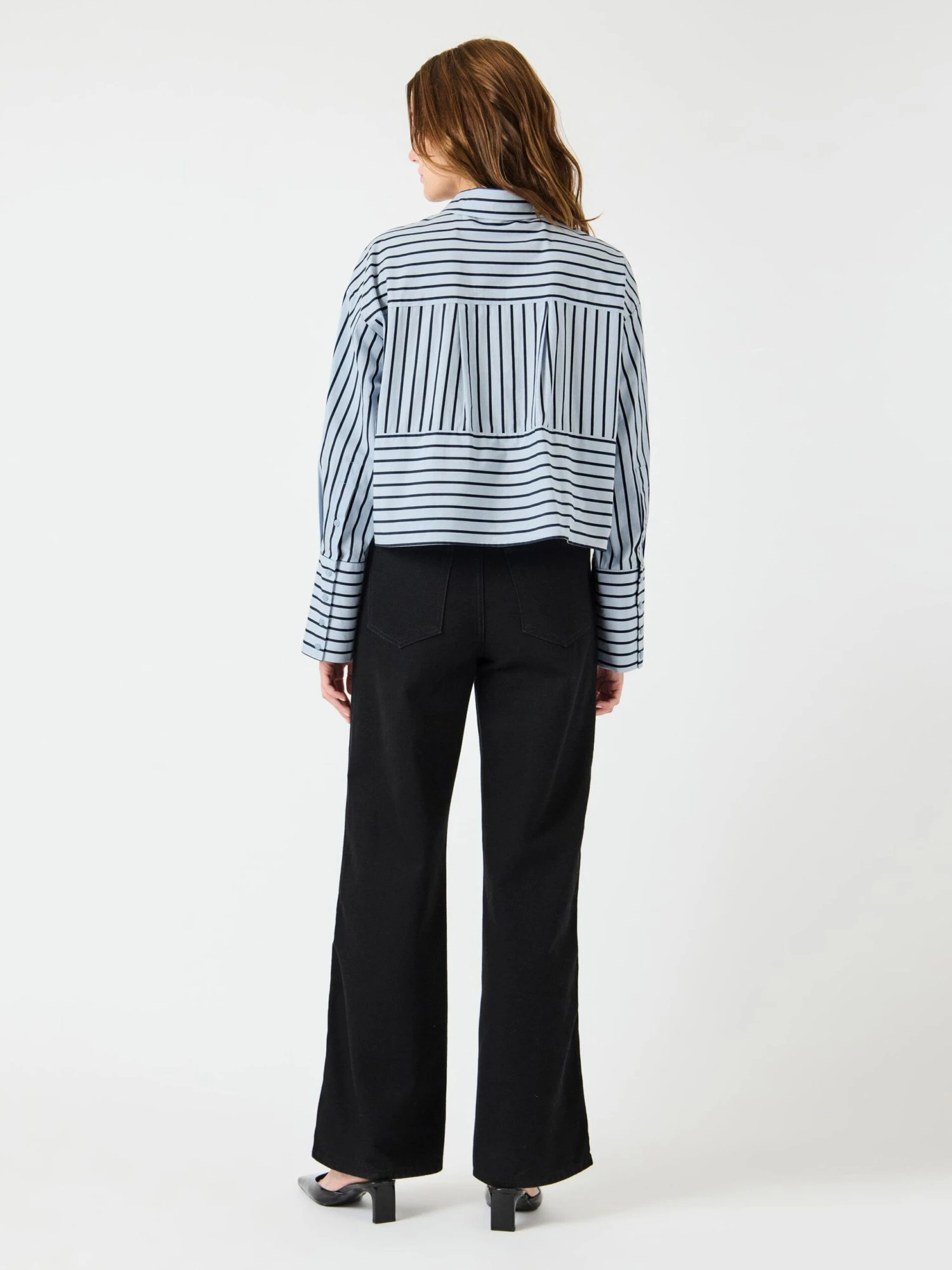 YASLEE KORT STREEP OVERHEMD 4 YASLEE KORT STREEP OVERHEMD - Afbeelding 2