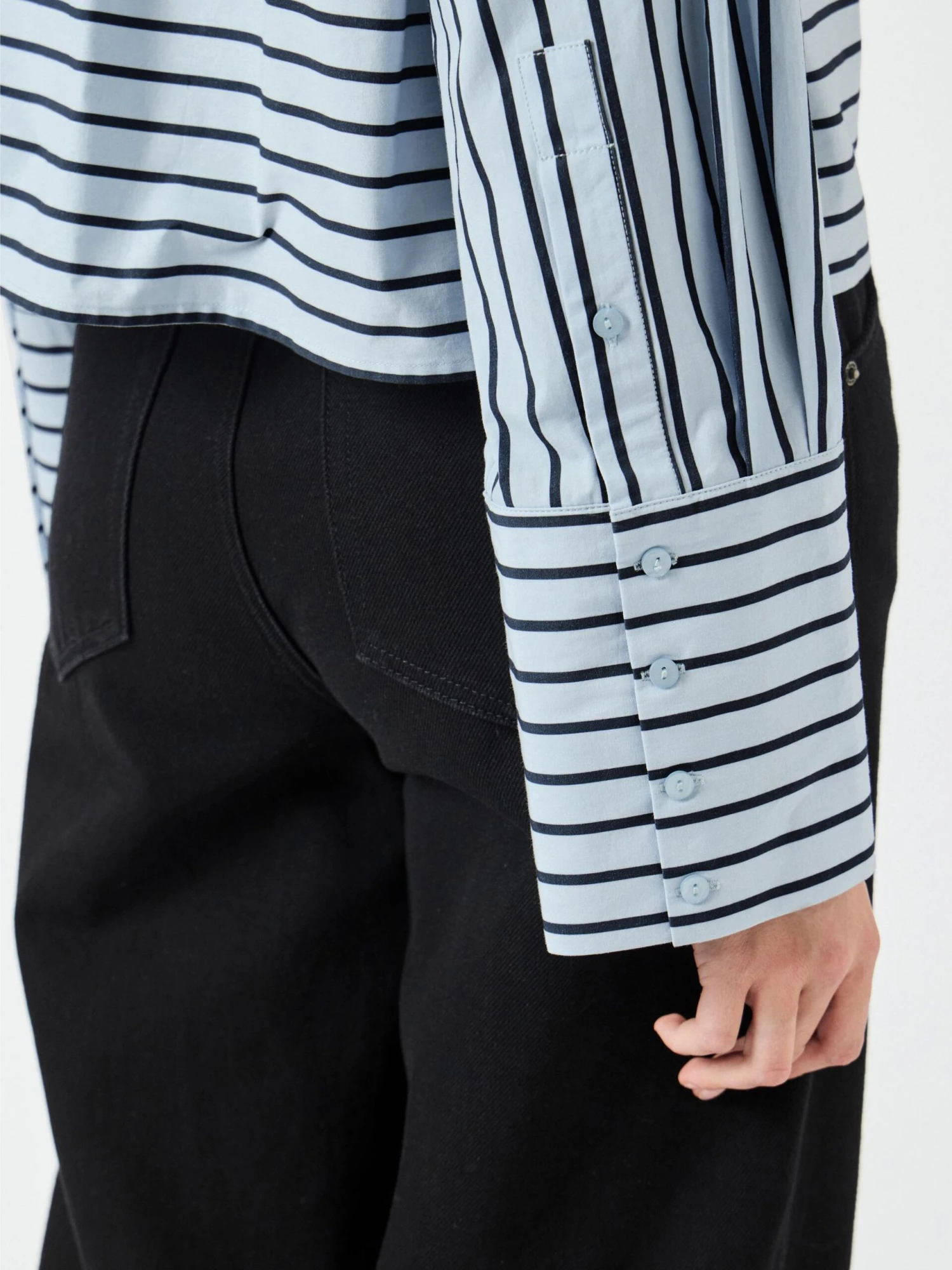 YASLEE KORT STREEP OVERHEMD 5 YASLEE KORT STREEP OVERHEMD - Afbeelding 3