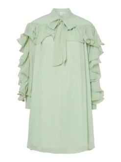 YASNOEL MIDI-JURK -YAS Kleding Winkel 26039898 SmokeGreen 001