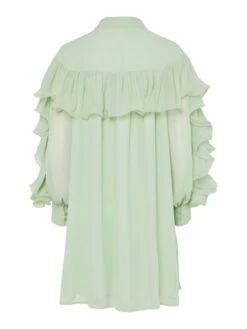 YASNOEL MIDI-JURK -YAS Kleding Winkel 26039898 SmokeGreen 002