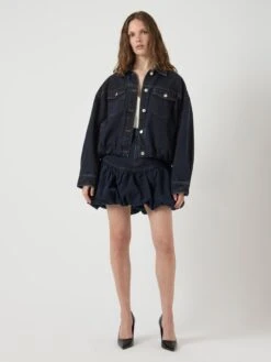 YASBROOKE DENIM BUBBEL MINIROK 11 YASBROOKE DENIM BUBBEL MINIROK -YAS Kleding Winkel 26039908 DarkBlueDenim 005