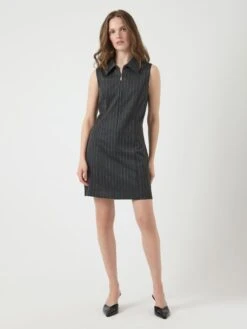 YASNAOMI MIDI-JURK -YAS Kleding Winkel 26039973 DarkGreyMelange 1252013 005