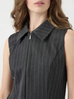 YASNAOMI MIDI-JURK -YAS Kleding Winkel 26039973 DarkGreyMelange 1252013 006