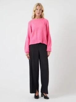 YASJOHI WOL GEBREIDE TRUI -YAS Kleding Winkel 26040003 BegoniaPink 005