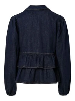 YASCELINA DENIM STRIK TOP -YAS Kleding Winkel 26040008 DarkBlueDenim 002