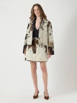 YASCAROLINE KOE LEREN JAS -YAS Kleding Winkel 26040067 ChocolateBrown 1254955 005