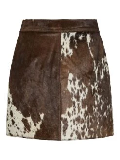YASCAROLINE HW KOE LEREN MINIROK -YAS Kleding Winkel 26040068 ChocolateBrown 1254957 002