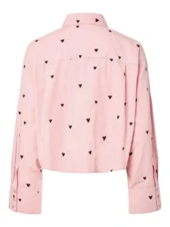YASLEE KORT GEBORDUURD OVERHEMD -YAS Kleding Winkel 26040344 QuartzPink 1262305 002