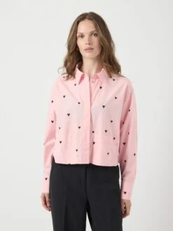 YASLEE KORT GEBORDUURD OVERHEMD