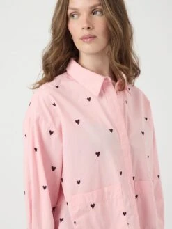 YASLEE KORT GEBORDUURD OVERHEMD -YAS Kleding Winkel 26040344 QuartzPink 1262305 006