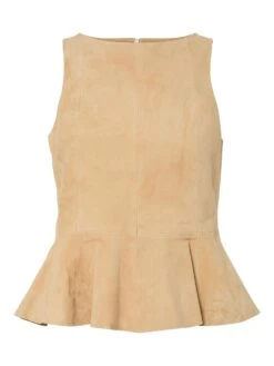 YASNOAH SUÈDE LEER TOP -YAS Kleding Winkel 26040447 Lark 001