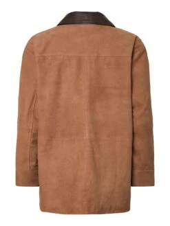 YASKAIA SUEDE LEREN JAS -YAS Kleding Winkel 26040448 Nuthatch 002